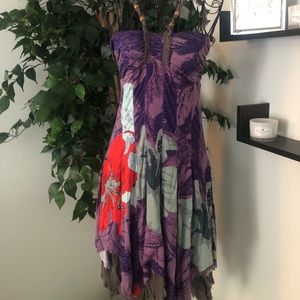 Free People Tattered Boho Strap Dress Small